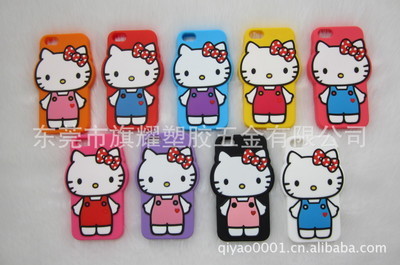 【手機套 hellokitty硅膠手機套iphone5s廠家現(xiàn)模銷售中】價格,廠家,圖片,手機保護套/保護殼,東莞市旗耀塑膠五金-